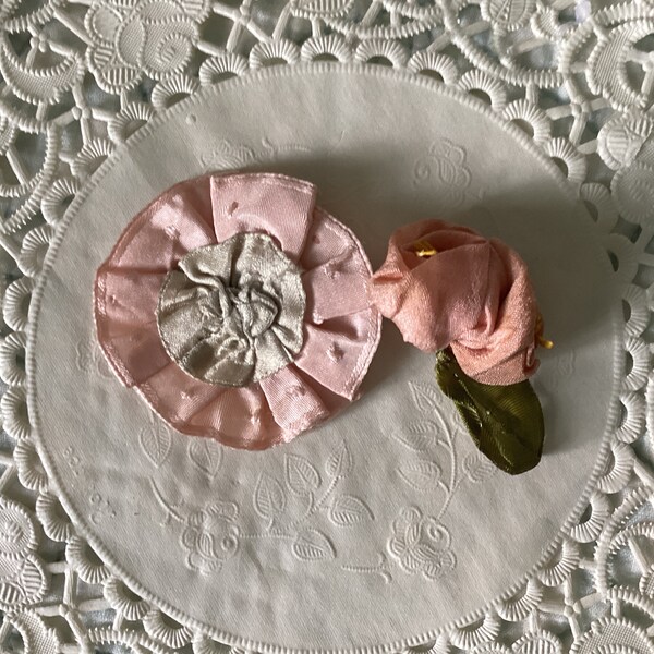 Silk Ribbon Flowers Etsy