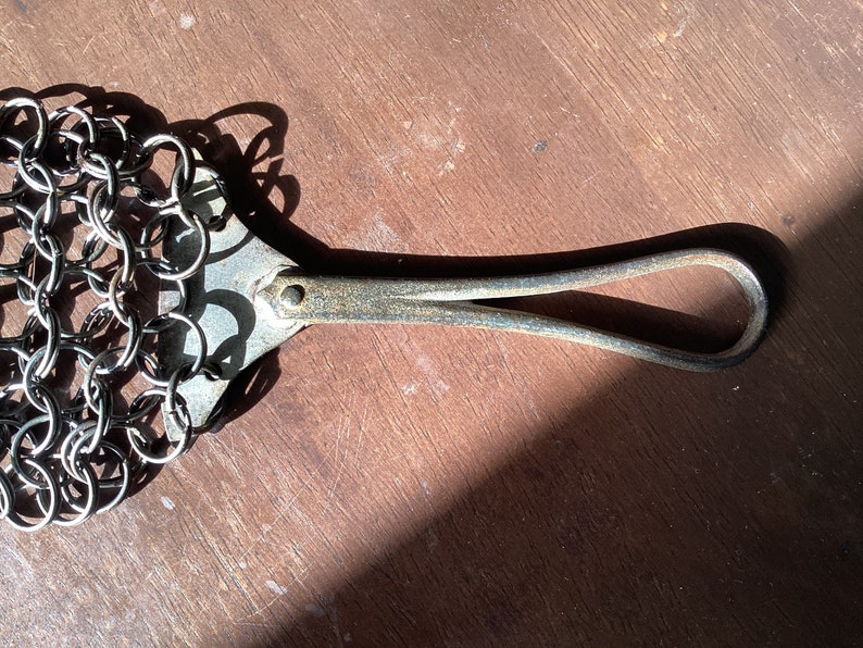 Antique Chain Pot Scrubber Farm House Primitive Great Etsy