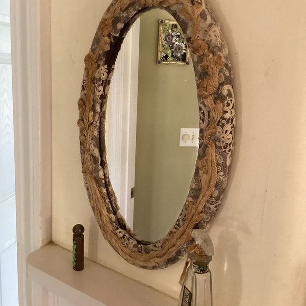 Antique Oval Mirror - Etsy