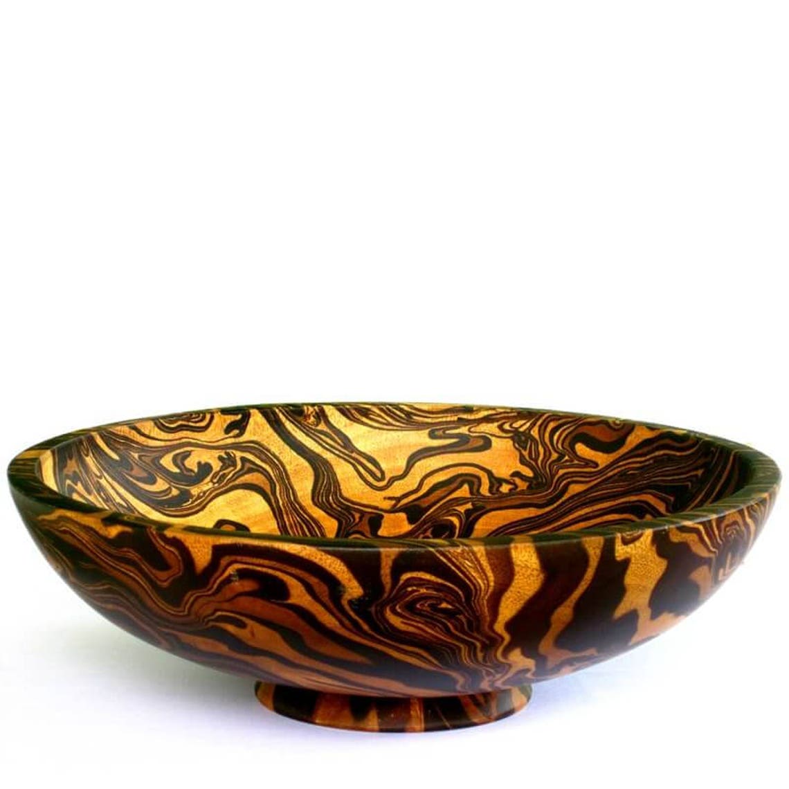 Mango Wood Deco Bowl Etsy