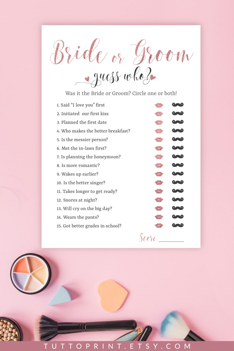 guess who bride or groom game she said he said bridal