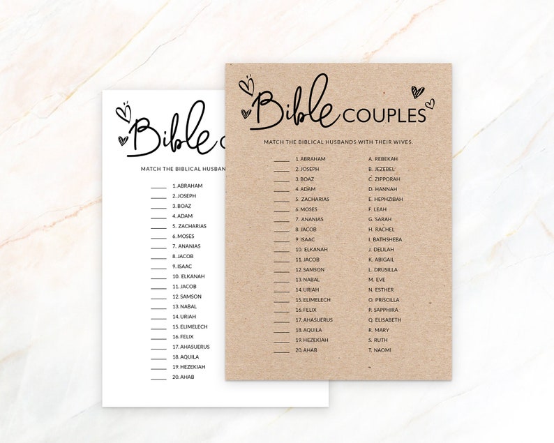 Bible Couples Quiz Bridal Shower - Il 794xN.2194710429 Cqrx 