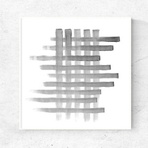 Grey wall art, original abstract painting, grey print art download, 5x5, 8x8, 12x12 prints, abstract art for home decor, office decor