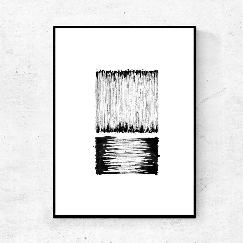 Minimalist Wall Art Black and White Prints Modern Black Etsy Australia