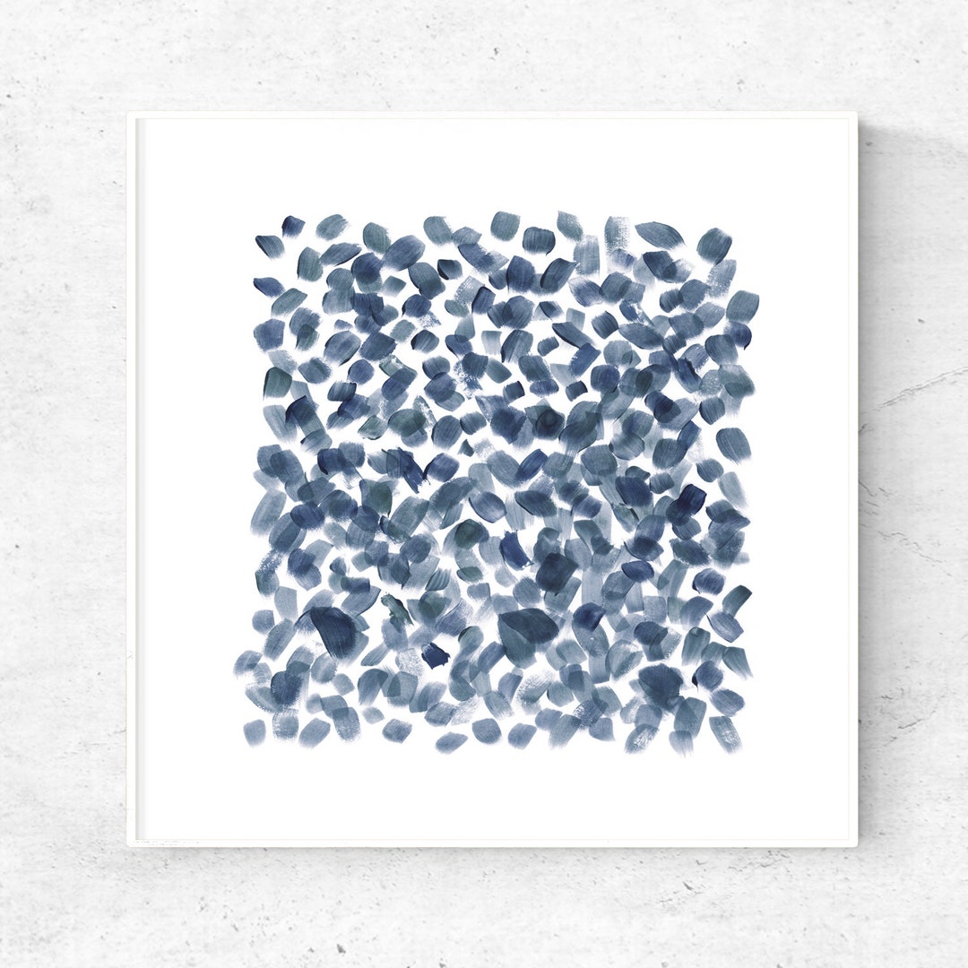 Blue Grey Wall Art Abstract Watercolor Print, Abstract Printable Art, Digital Download Art ...