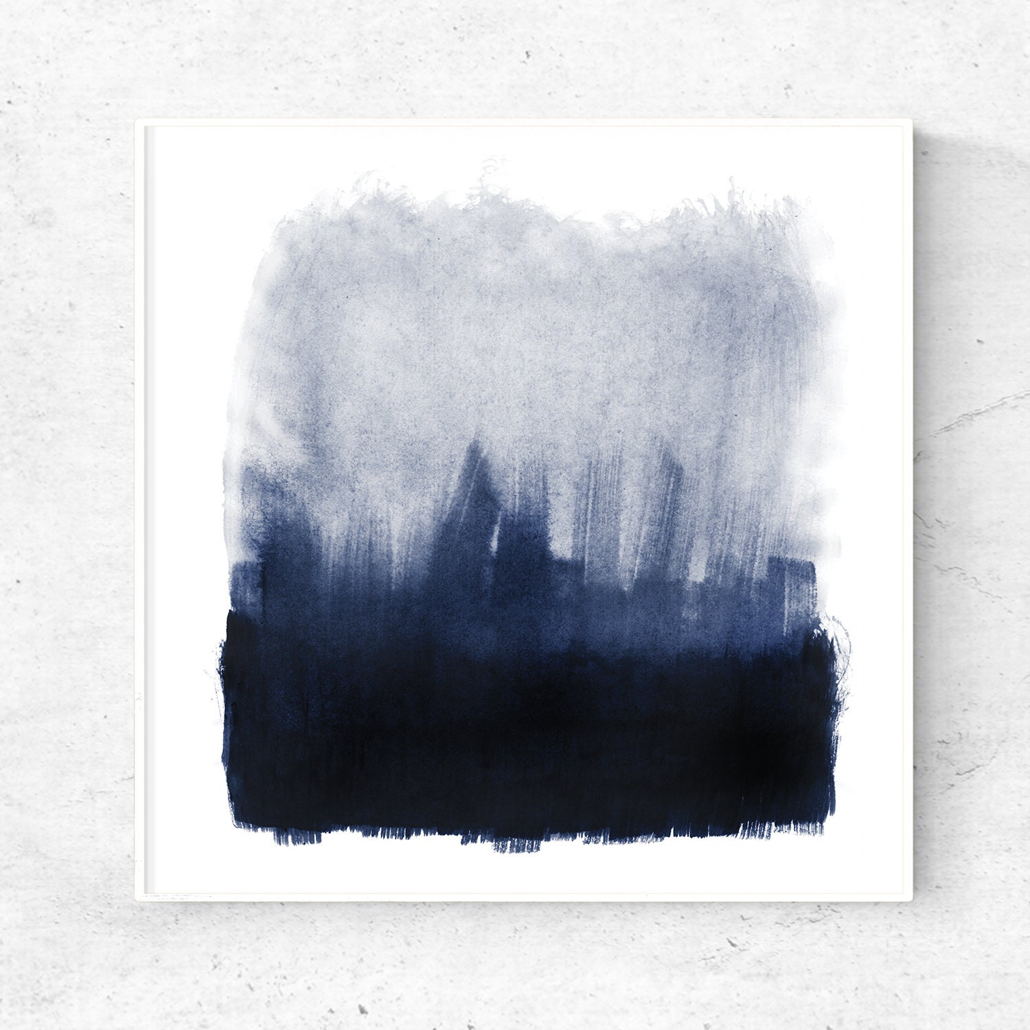 modern art printable blue watercolor printable abstract art square wall