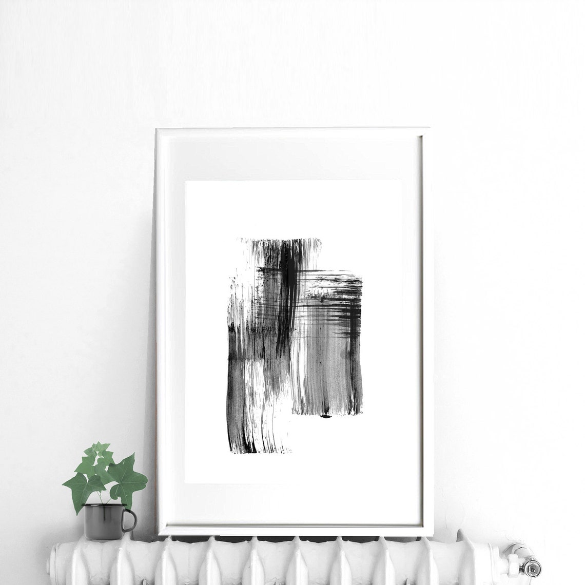 Black and White Print Abstract Painting Digital Print Art - Etsy