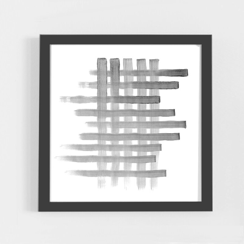 Grey Wall Art Original Abstract Painting Grey Print Art Etsy