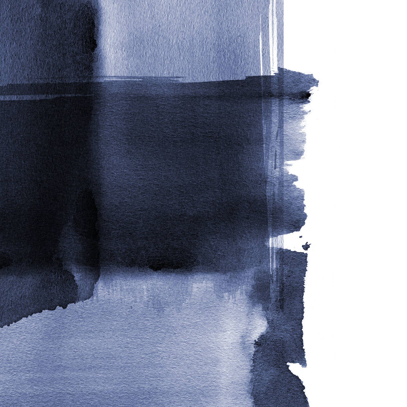 Navy print watercolor printable navy blue wall art abstract Etsy