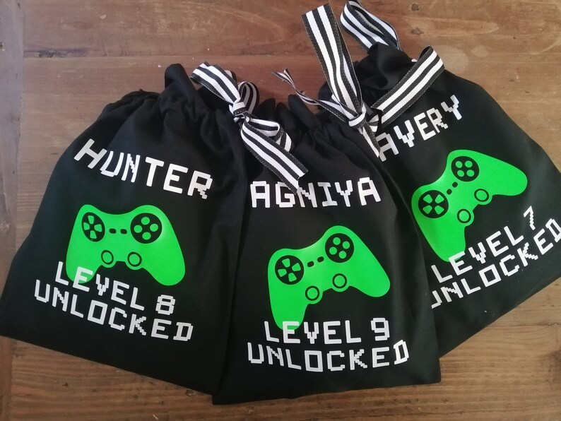 Gaming Party Goodie Bags Personalised Party Bags Etsy