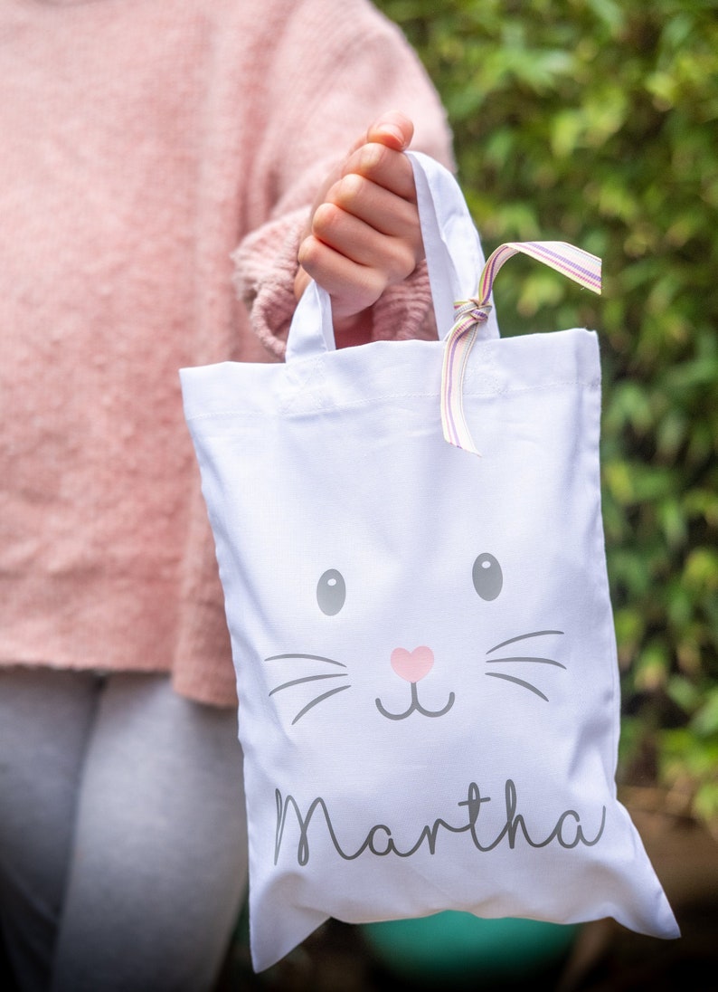 Personalised Easter Egg Hunt Bag Easter Gift Bag Easter Tote image 2