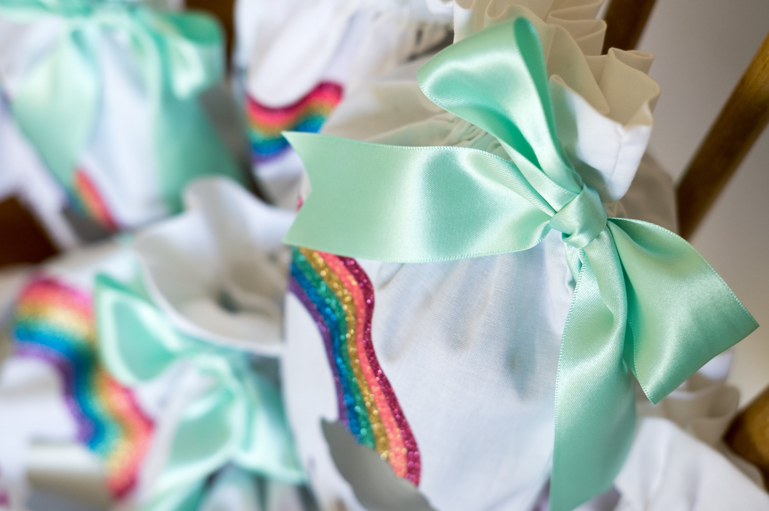 Rainbow Party Bags goodie bags loot bags. party favours Etsy