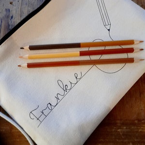 Skin toned colouring pencils