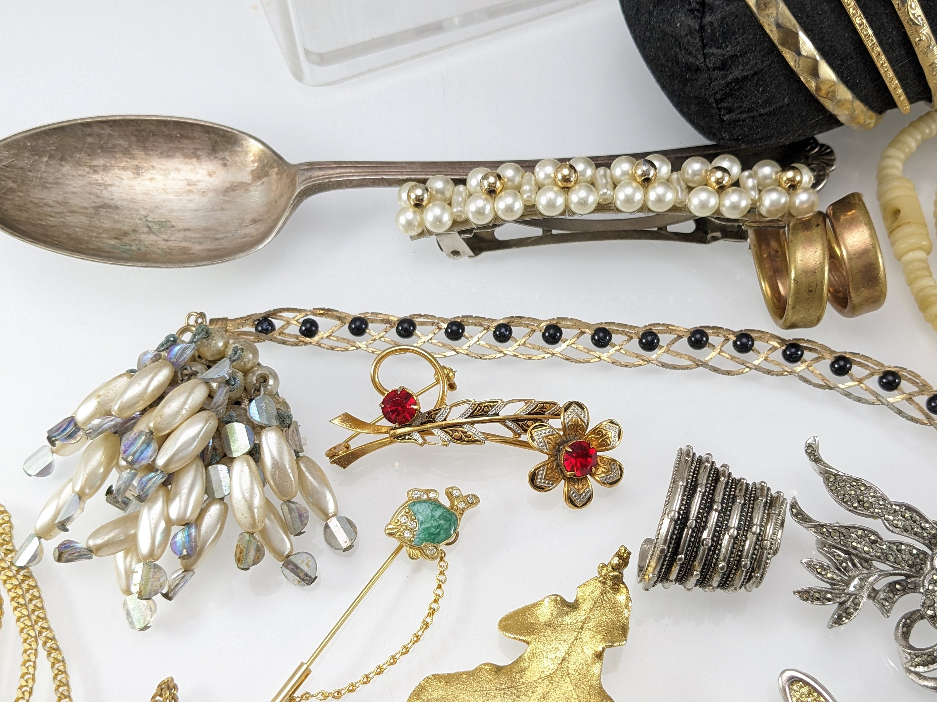 Wholesale Vintage Jewellery Job Lot 925 Silver Brooches Earrings