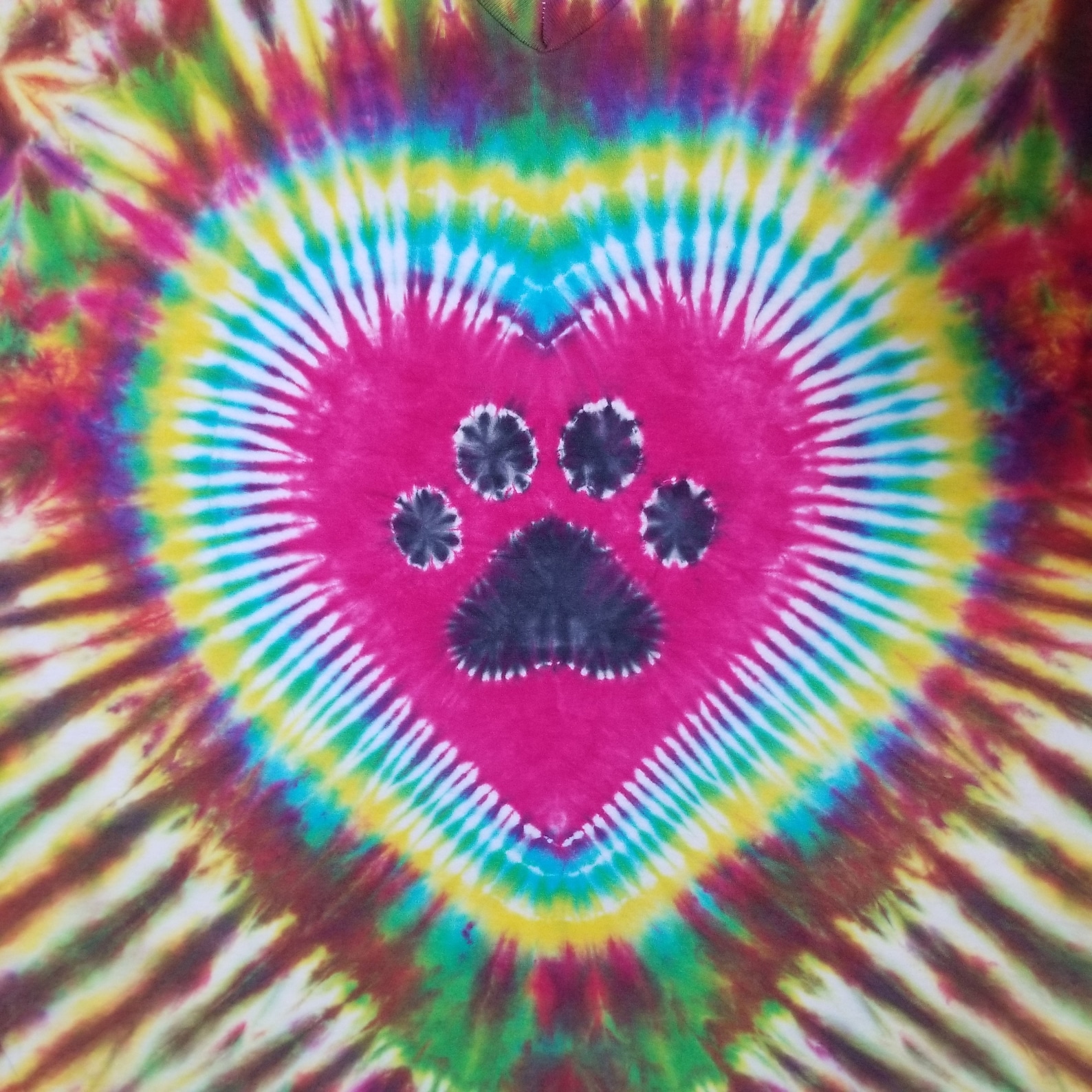 XLT Paw Print Tie Dye Hard to Find Tall Tie Dyes Extended Etsy
