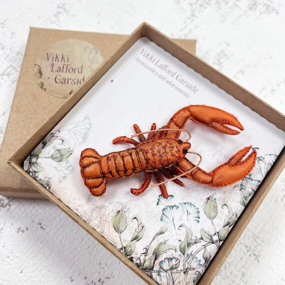Lobster brooch discount