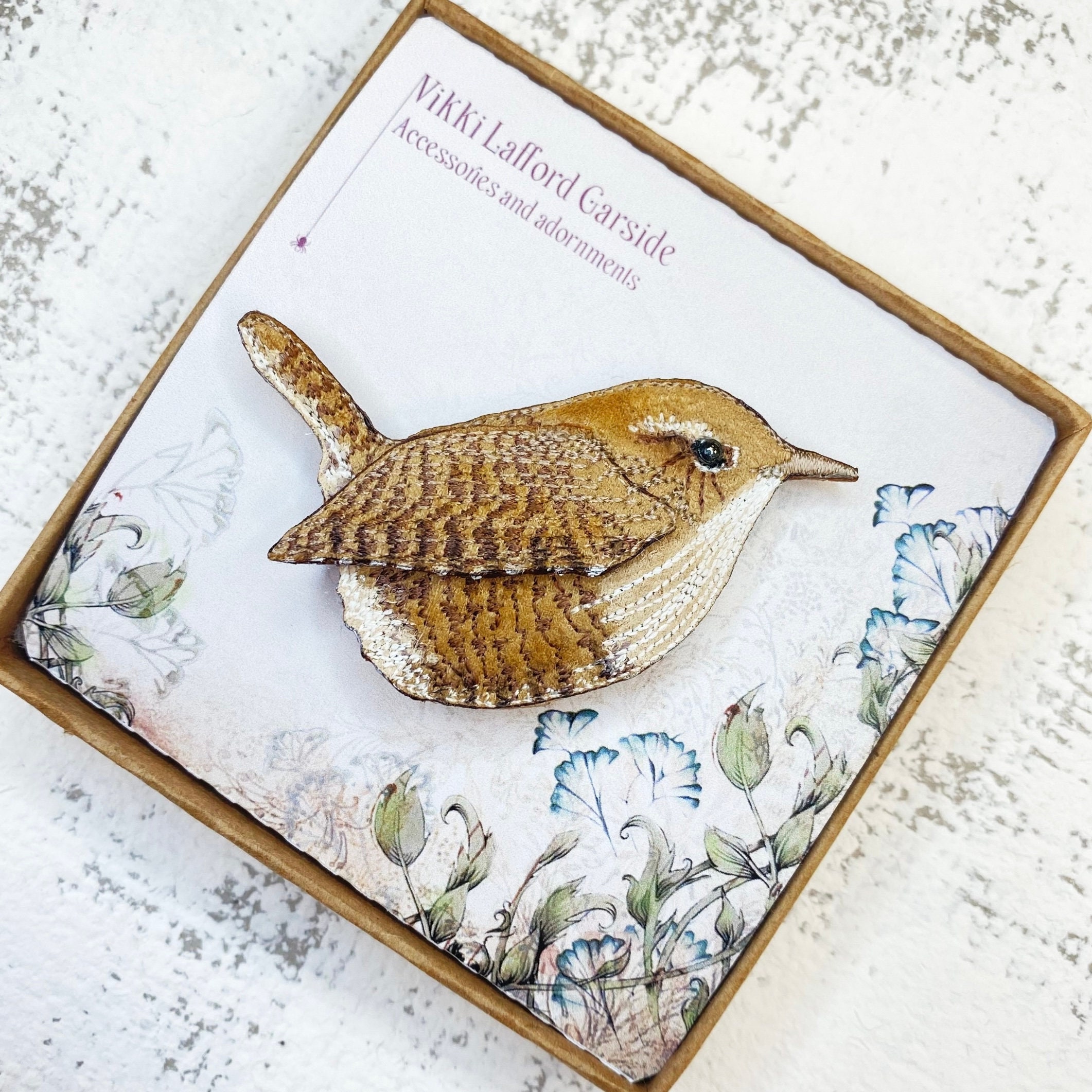 FAUNE♡The Embroidary Wren KIDS 2-4Y FAUNE The Embroidary Wren KIDS (vintage white) - SEN_TO_SENCE