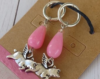 When Pigs Fly - Knitting Stitch Marker - Set of 2