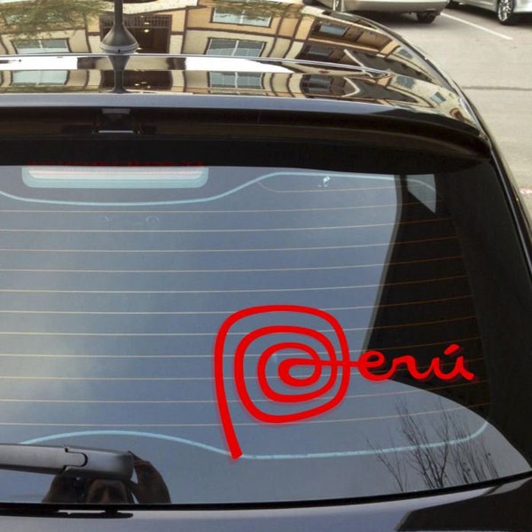 Marca Peru Decal Vinyl Die Cut Sticker Logo Window Car Peruvian 6 Yrs vinyl USA