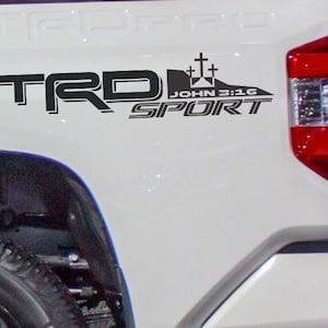 TRD Off Road vinilo calcomanía pegatina Toyota Tacoma Tundra Truck juego de cabecera de 2 MT