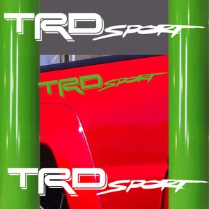 TRD sport Off Road Vinyl Decal Sticker Toyota Tacoma Tundra Truck bedside set of 2