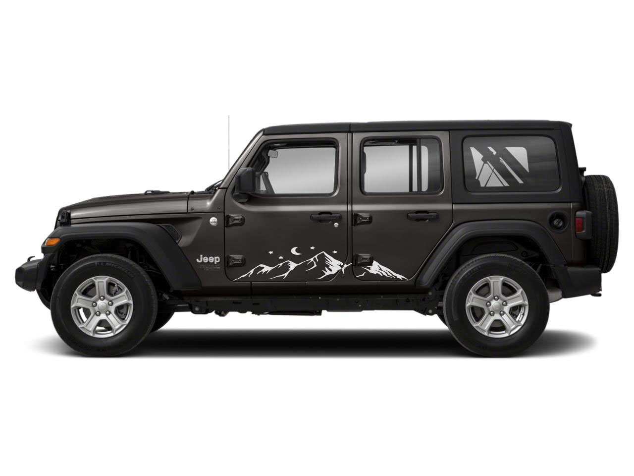 Mountains range Decal for Jeep WRANGLER Stickers Rubicon Renegade Tj Jk CjYj Door Unlimited  mopar 5.7