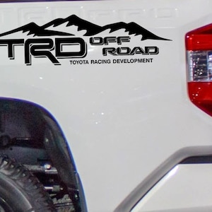 TRD Off Road Vinyl Decal Sticker Toyota Tacoma Tundra Truck bedside set of 2 MT
