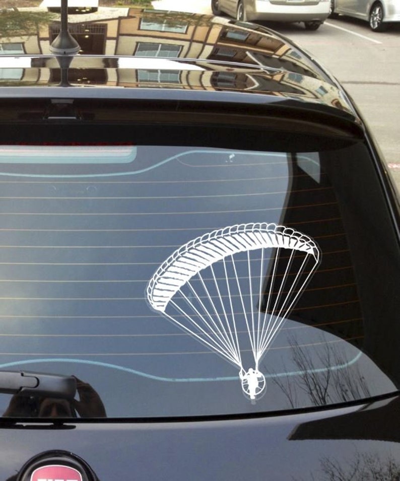 Paramotor Ppg Powered Paraglider Vinyl Decal Sticker 2 Pack Etsy