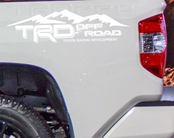 thumbnail image 2 of TRD 4X4 Off-Road Decal Set - 2 Vinyl Stickers For Toyota Tacoma/Tundra Bedside, 22x3.1 Inches, Glossy Finish 2 of 12
