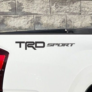 TRD sport Off Road Vinyl Decal Sticker Toyota Tacoma Tundra Truck bedside set of 2