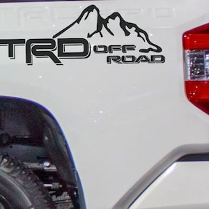 TRD Off Road Vinyl Decal Sticker Toyota Tacoma Tundra Truck bedside set of 2 MT5