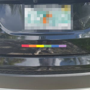 LGBT Gay Pride Rainbow Flag Car Vinyl Decal or Magnet Outdoor Window Car Sticker