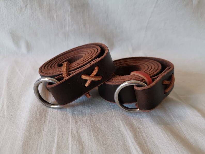 Viking Medieval Larp Dark Brown Leather Belt