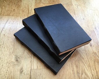 Medieval hand bound leather book