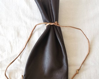 Pochette romaine en cuir réplique (cousue à la main)