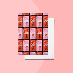 Carte postale Pocky / Carte postale vierge japonaise / Pocky au chocolat / Pocky à la fraise
