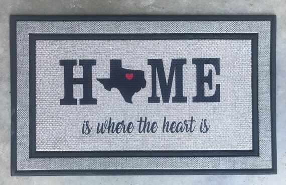 18x30 Home Is Where The Heart Is Doormat