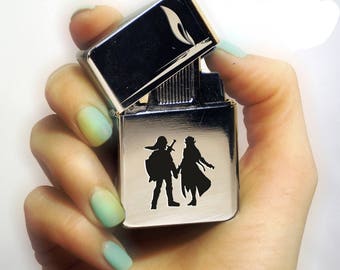 Legend of Zelda personalized gift, Link and Zelda laser engraving Christmas gift Lighter gift Legend of Zelda lighter personalized gift