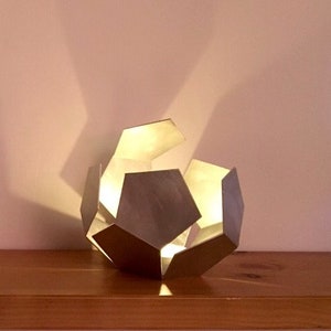 Open Dodecahedron | Tea light holder | Lantern | Metal sculpture