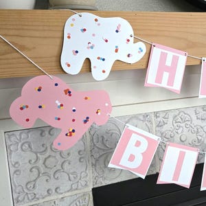 Tier Cookie Cracker Banner, Pastell Rosa Mädchen Zirkus Geburtstagsbanner, Karneval Geburtstagsbanner, Zirkus Geburtstag, Zirkus Dekorationen
