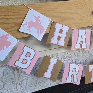 Custom Cowboy Banner | Western Party Supplies | My First Rodeo Birthday Party Decorations | Girl Cowboy Birthday Party | Rodeo Party Decor