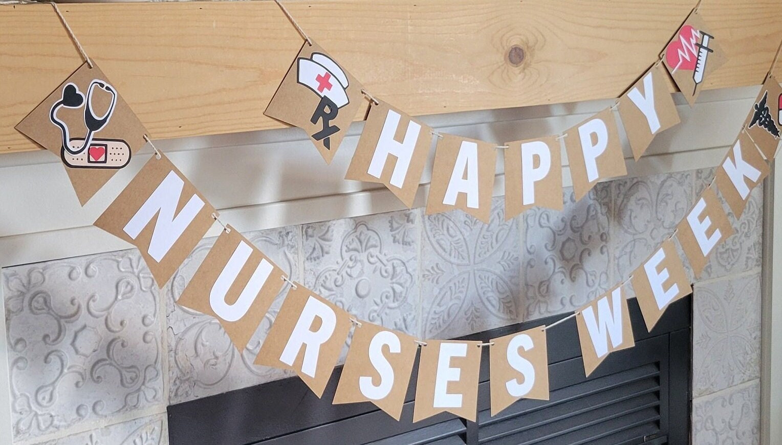 Happy Nurses Week Banner, Medical Decoration - Etsy