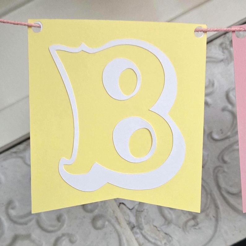 Pastel Pink Carousel Circus Birthday Banner, Carnival Birthday Banner, Circus Birthday, Circus Decorations, Circus Happy Birthday Banner image 8