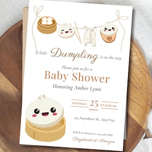 Een beetje knoedel is onderweg babyshower uitnodiging, bewerkbare knoedel babyshower uitnodiging, boho, knoedel babyshower, knoedelfeest