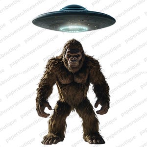 Bigfoot PNG | Yeti PNG | Bigfoot Download | Bigfoot Design | Bigfoot Art | Patriotic Sasquatch| Bigfoot Digital Download | Alien Bigfoot PNG