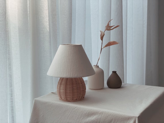 wicker table lamp shades