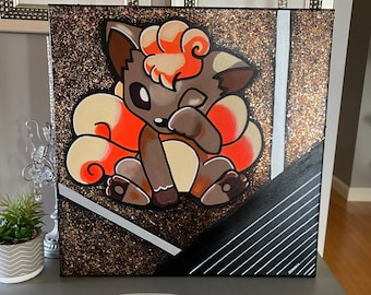 Vulpix Artwork: 24x24in Painting