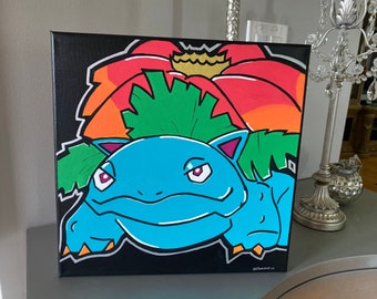 Venusaur Painting: Original 14in Artwork