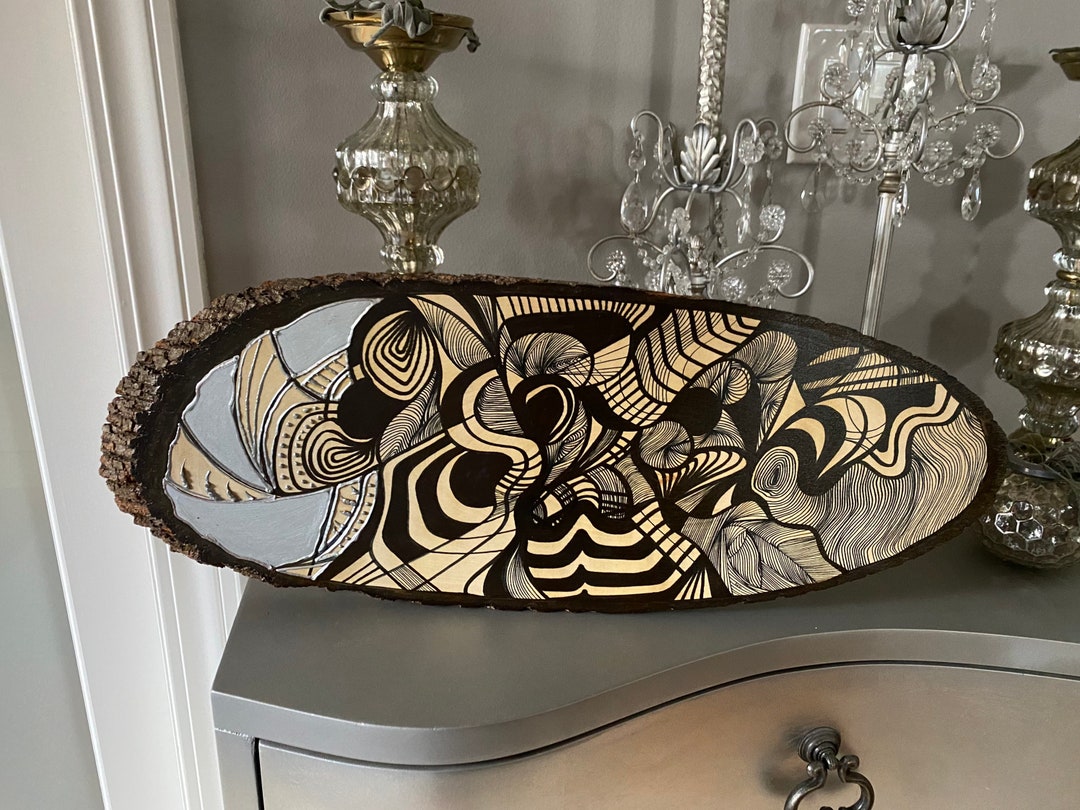 Wood Art Line Artwork Etsy