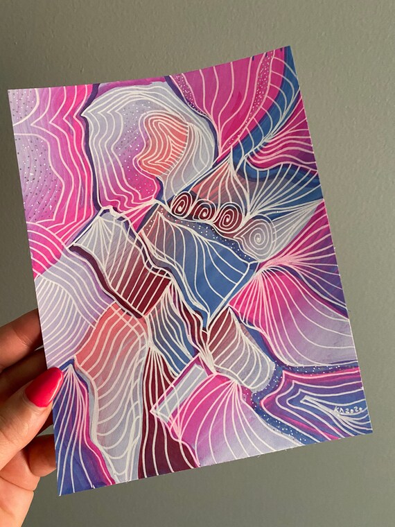 Zen Art Line Art Design With Marker. Abstract Unique